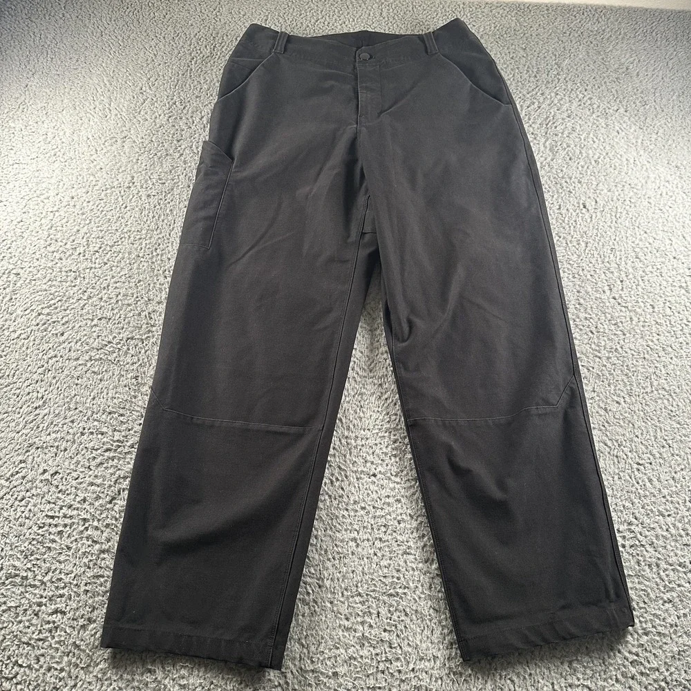 Lululemon Utilitech Pants Mens 30(29 Fit) Black Straight Leg Drawstring Travel
